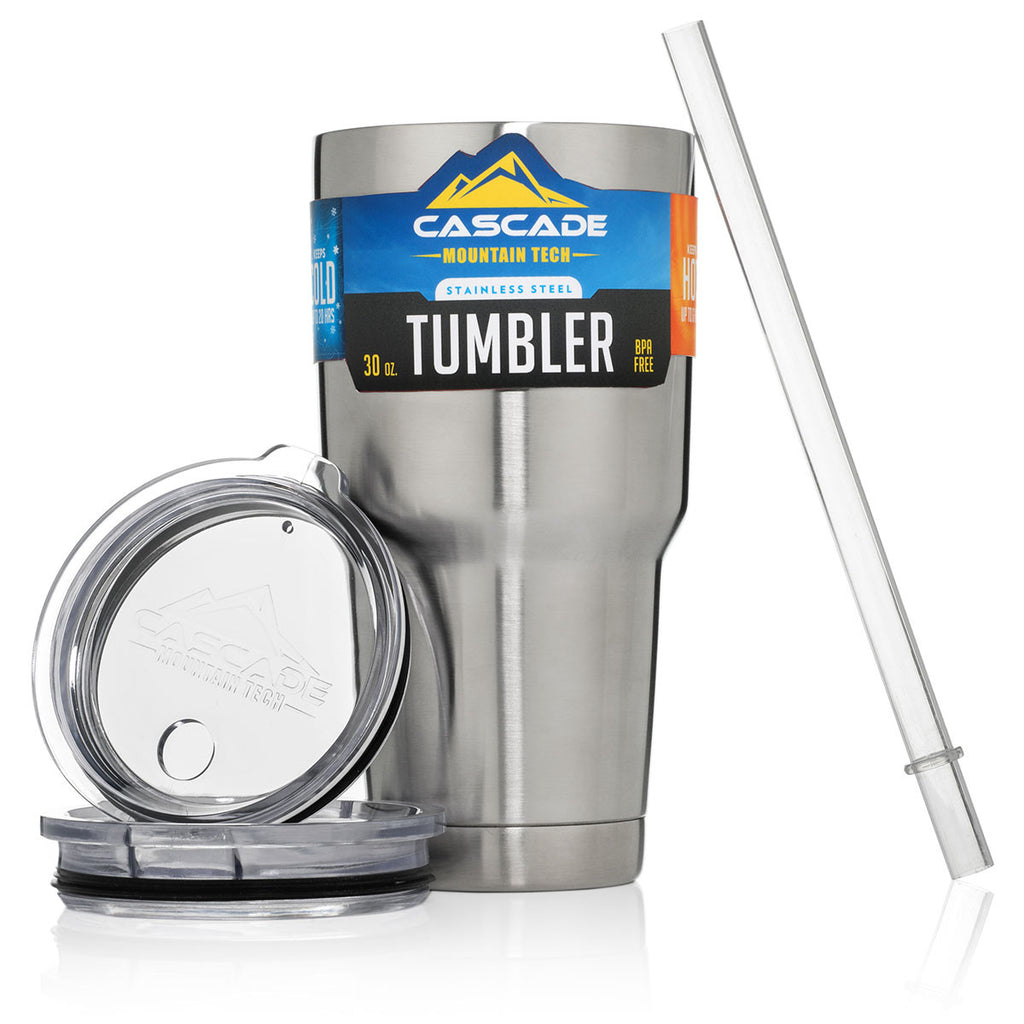 Cascade Mountain Tech Stainless Steel Straw Lid