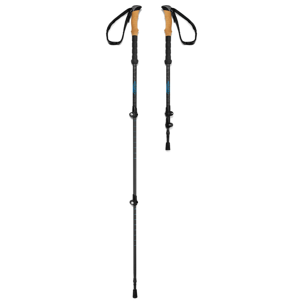 Carbon Fiber Quick Lock Trekking Poles Cork Grip