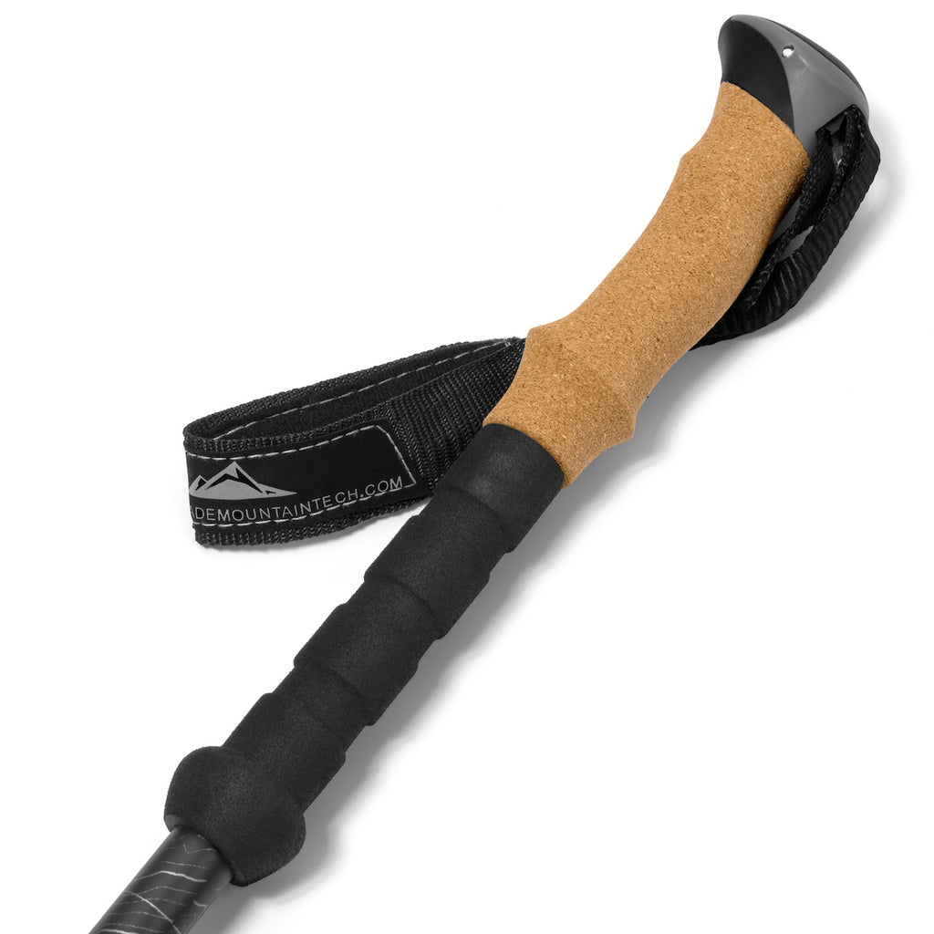 Carbon Fiber Quick Lock Trekking Poles Cork Grip